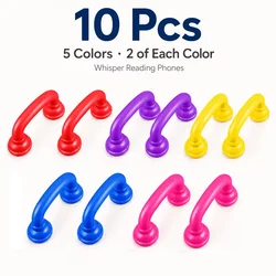 Set of Silent Reading Telephones with Auditory Feedback for Enhanced Pronunciation and Fluency (10 Pieces)
