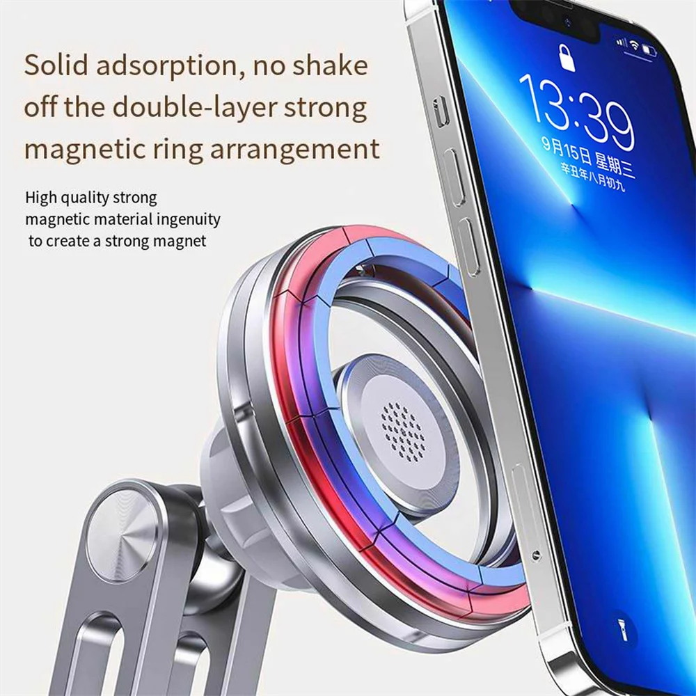 New Magnetic Phone Stand for Magsafe Phone Holder Desktop Overhead Adjustable Long Arm Phone Mount for Iphone 15 14 13 12 Series