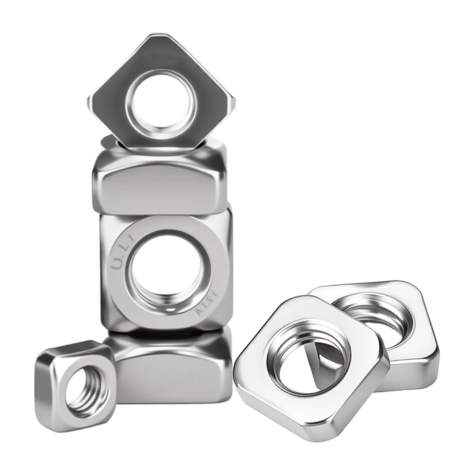 Square thin nuts DIN562 THIN Nut M3 M4 M5 M6 M8 M10 M12 A2 STAINLESS STEEL SQUARE THIN NUTS 5-50pcs