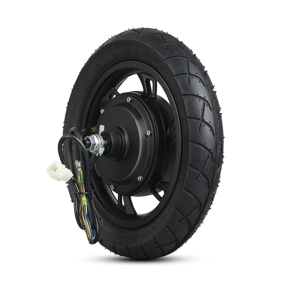 電動自転車用ディスクブレーキ付きブラシレスモーター後輪,12インチ