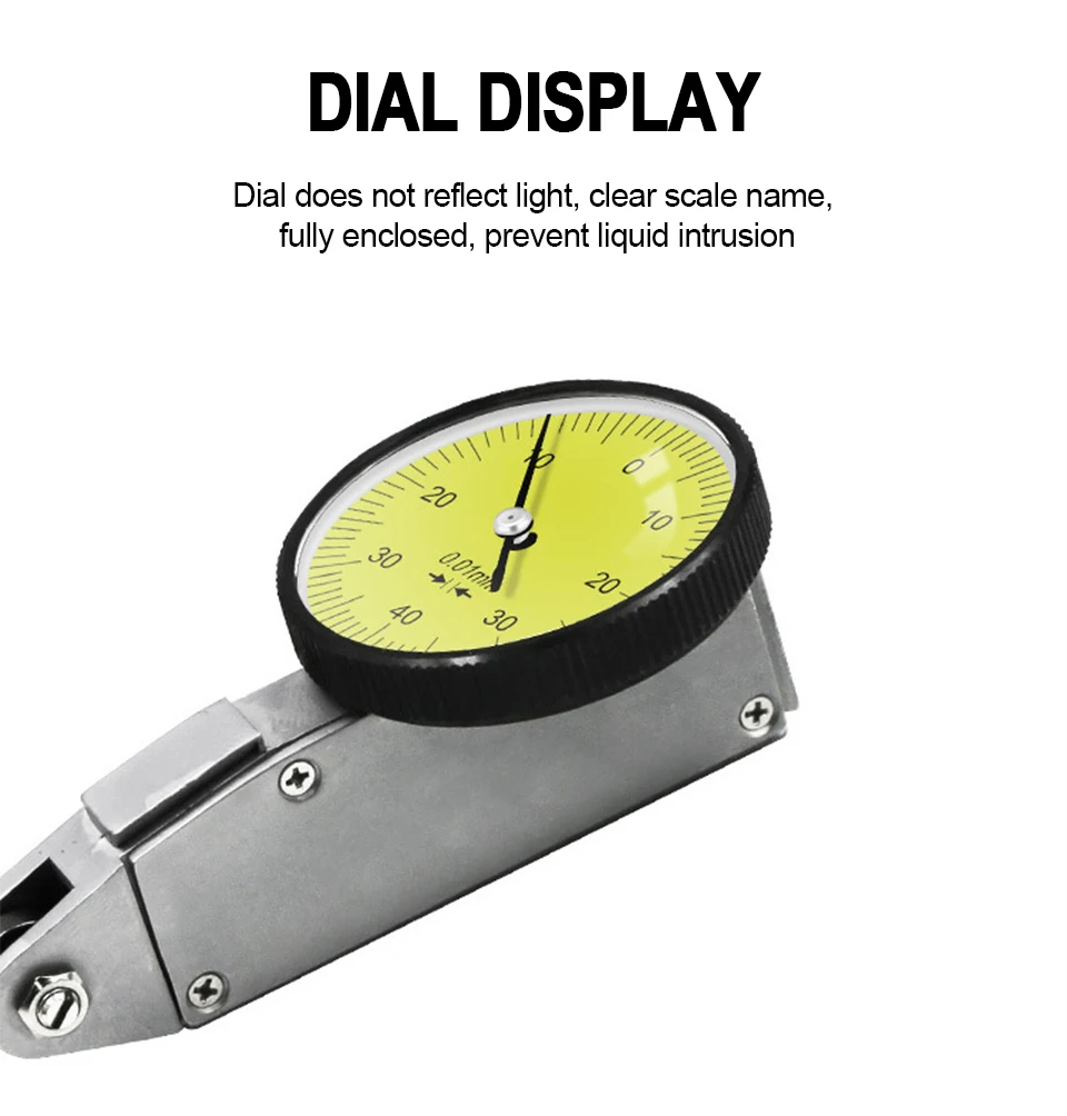 Description Picture 5 of item0-0.8mm Level Dial Indicator Magnetic Base Holder Micrometer Precision Indicators Measuring Tools Hour Type Indicator Comparator