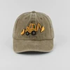 New Washed Cotton Baby Baseball Caps Cartoon Excavator Embroidery Kids Cap Outdoor Summer Snapback Hats For Boys Girls 6