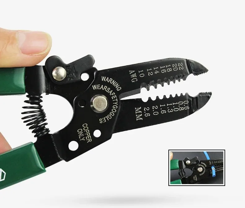 Description Picture 2 of itemLAOA 7inch Wire Stripping Pliers Multifunction Cable Stripping Tools Portable Electricians Pliers