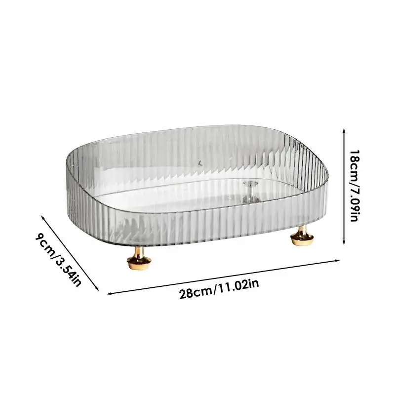 Perfume Skincare Organizer Tray Toilet dresser Countertop cosmetics storage rack Anti Fall Makeup Perfume box beauty essentialls 6