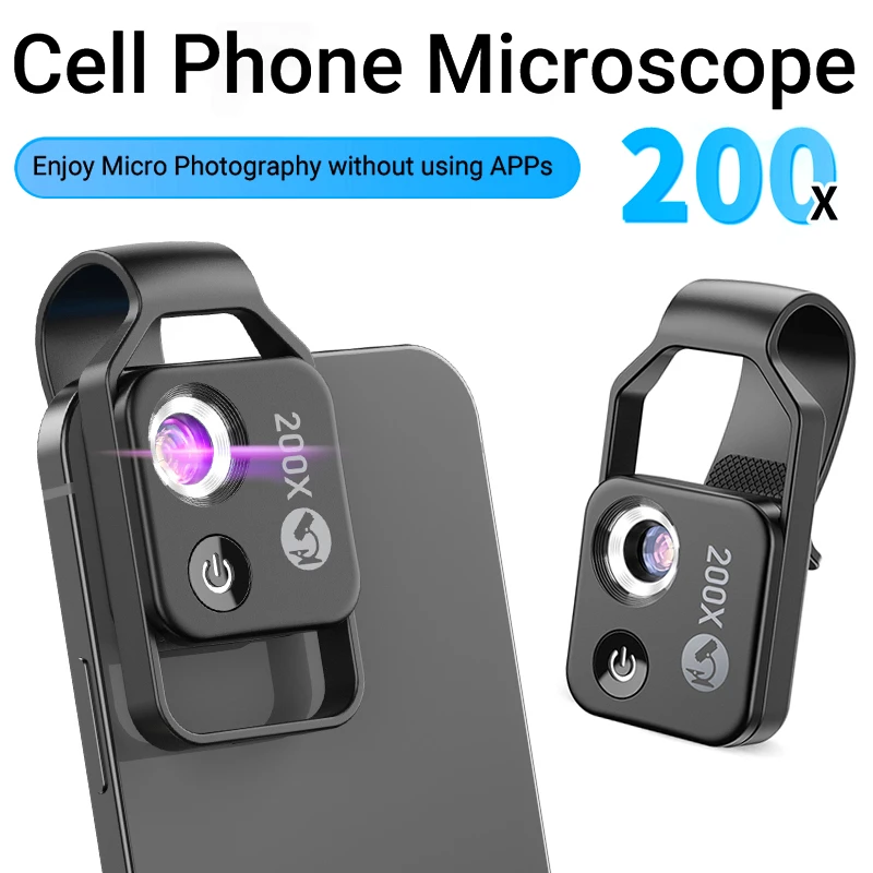 Microscope Lens Smartphone Macro Mobile Phone Microscope Led Macro