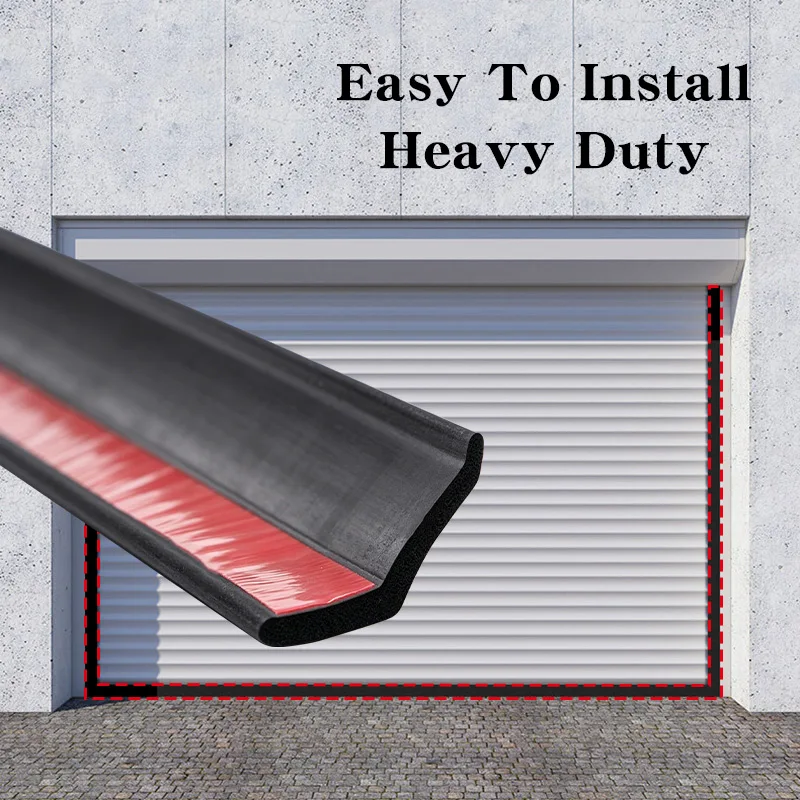 Heavy Duty Self-Adhesive Weatherproof Garage Door Seal Strip