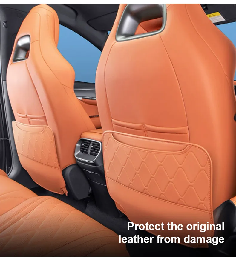 BYD 씰라이언 7 2024 2025 2026 뒷좌석 안티 킥 패드 PU 가죽 방수 카시트 백 매트 내부 부품 액세서리