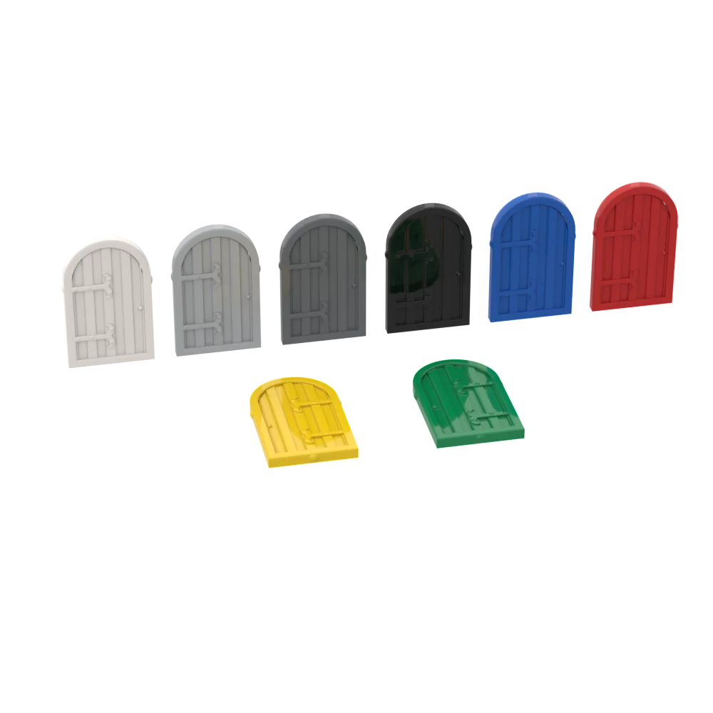 10 Pezzi Moc Brick Parts 94161 Window 1X2X2 2/3 Round Top Otturatore Compatibile Building Block Particelle Fai Da Te Assmble Giocattolo Per Bambini Re