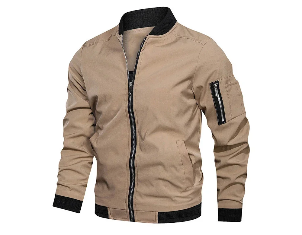 FEELMUST Bomber Jacket Material Close-up