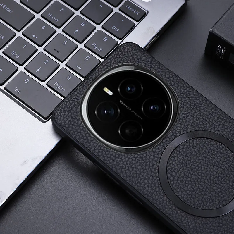 Premium PU Leather Lichee Pattern Magnetic Protective Case
