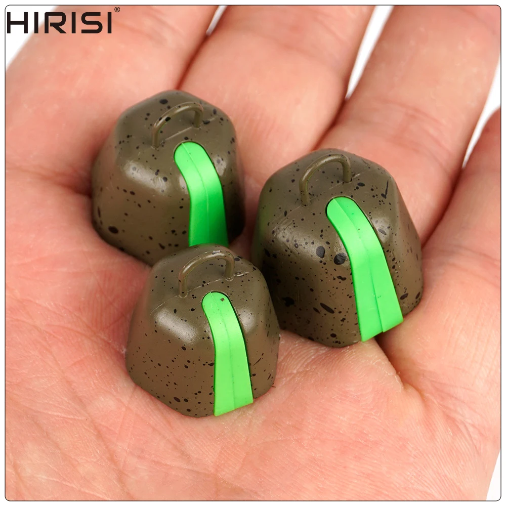 Hirisi Karpfenangel-Sinker in 3 verschiedenen Gewichten – Angelgewichte für europäische Rigs, Sub-Line-Rigs und Angelzubehör – Detail 2