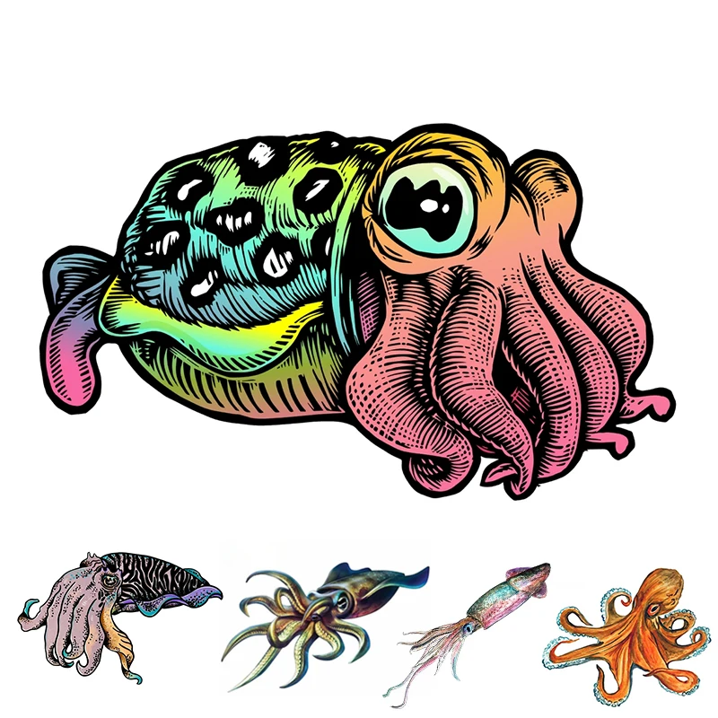 다양한 크기 개성 PVC 데칼 드래곤 동물 방수 자동차 스티커 - S50541 # 오토바이 노트북 장식 10 자체 접착 데칼 CUTLEFISH 자동차 스티커, 방수 자동차 장식, 범퍼 후면 창 노트북