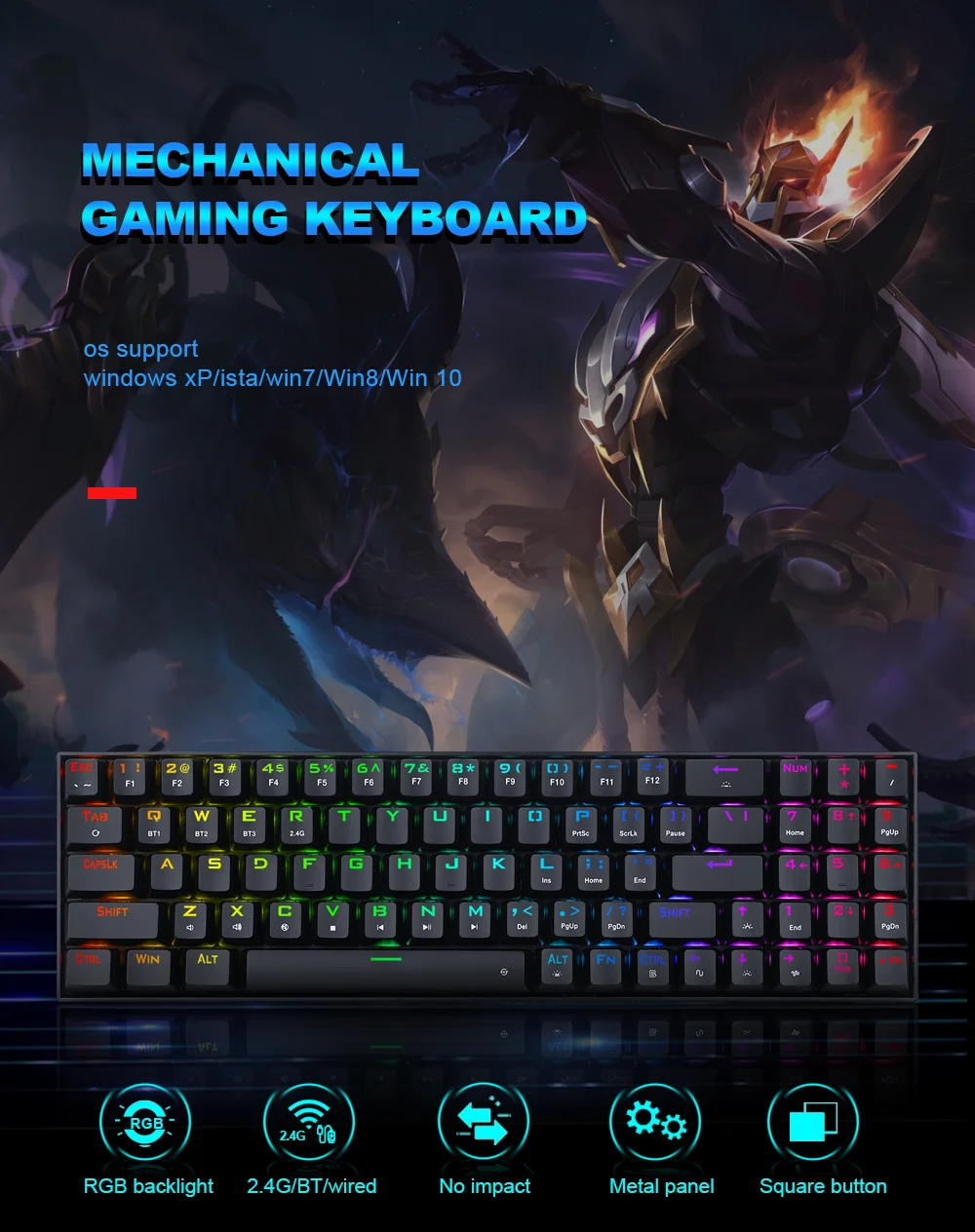 REDRAGON K627P ZED PRO 75 RGB Keyboard NEXTmart Store