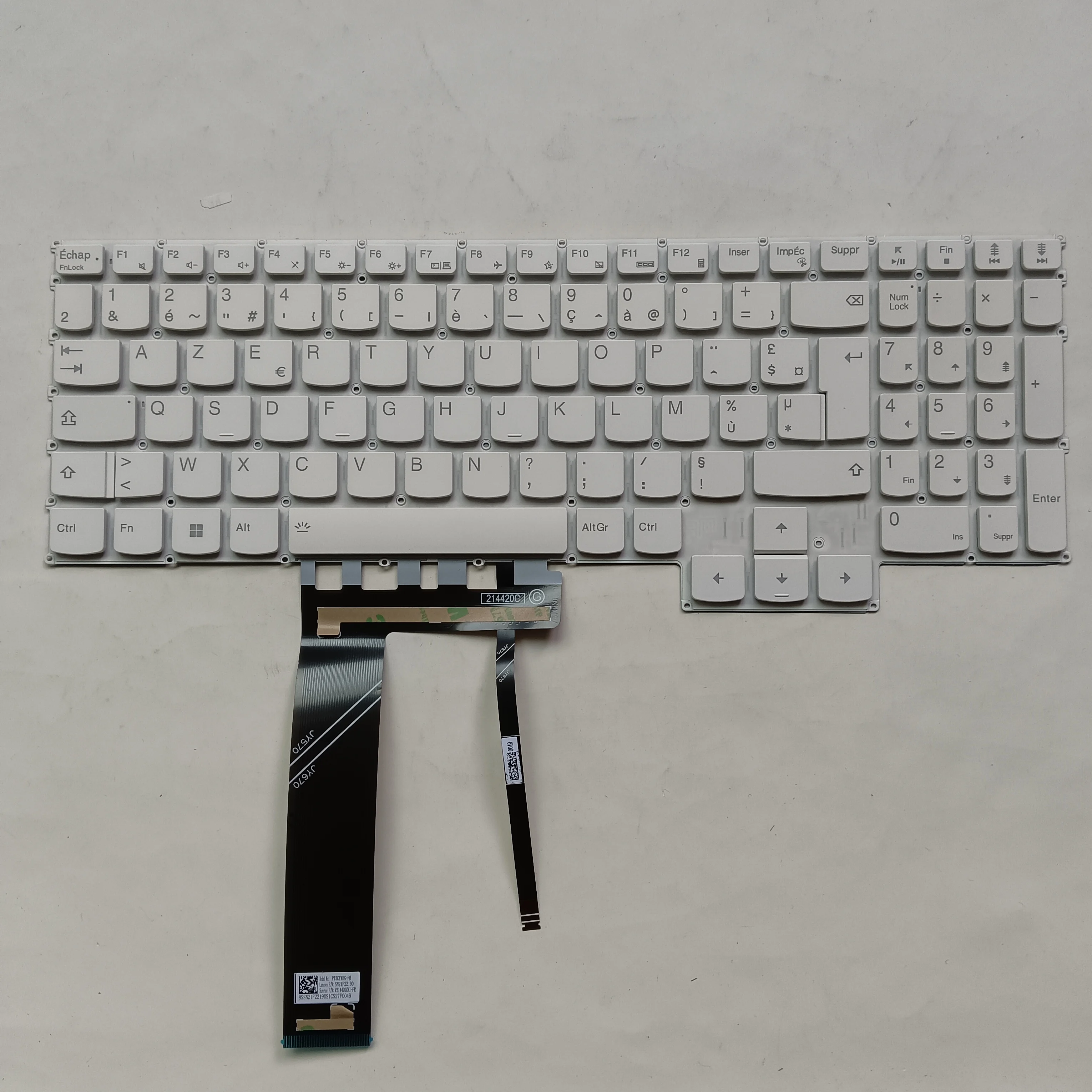 

For Lenovo Legion 5 Pro-16IAH7 16IAH7H 16ARH7 16ARH7H 16ACH6 16ACH6H 16ITH6H French FR bule Backlit white Clavier keyboard