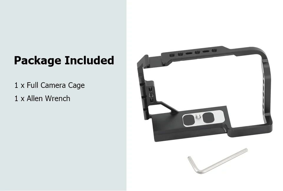 Full Camera Cage for Sony a7C/a7C II/a7CR With Integrated Arca-Type Base Camera