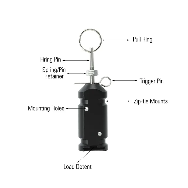Perimeter Utazási Riasztás 4.5 V Kültéri Kemping Sátorhoz Alumínium Ötvözet Kertészet Fekete - Image 5