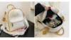 New Arrival Women Fashion Pu Soft Leather Double Zipper Shoulder Bags Large Capacity Backpack Handbag Casual Travel Backpacks 5