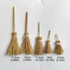5Pcs Mini Broom Red Rope Straw Brooms Dollhouse Decor Halloween Micro Landscape Decorations Accessories Witch Broom 6