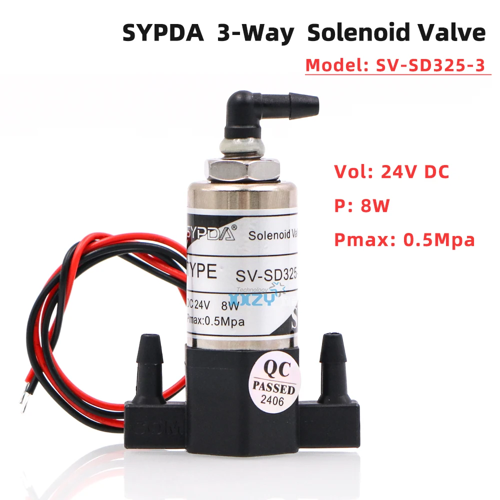 SYPDA 3-Way Solenoid Valve SV-SD325-3 for Gongzheng Inkjet Printer