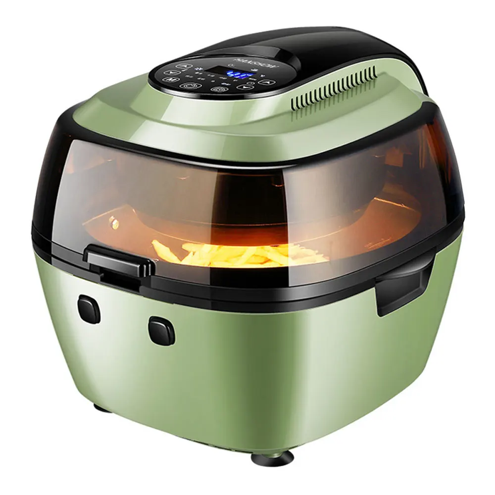 

8L air fryer household electric oven integrated multi-functional visualization large-capacity oil-free automatic stir-frying