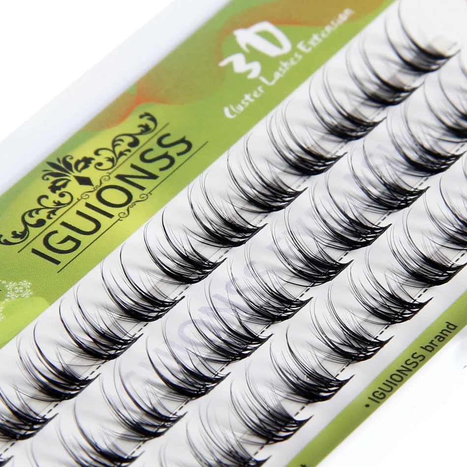 

IGUIONSS Lash Clusters DIY Eyelash Extensions 36 Clusters Lashes 10-15mm 3 Styles C D dd Curl Individual Lashes