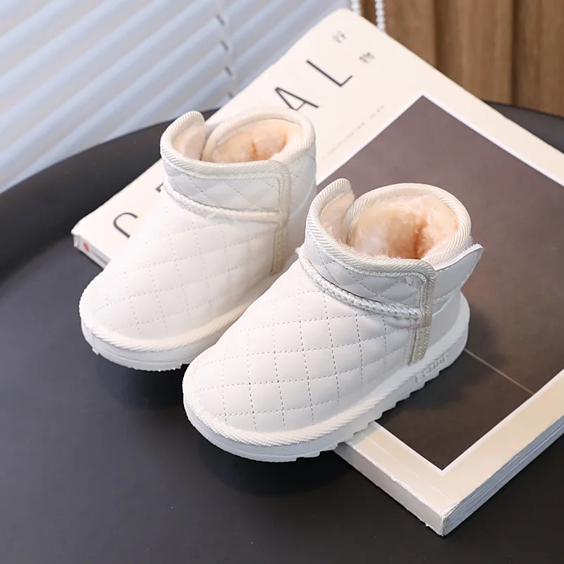 

Winter New Baby Shoes Warm Plush Toddlers Cotton Boots Boys Girls Versatile Fashion Kids Snow Boots Causal Children Short Boots
