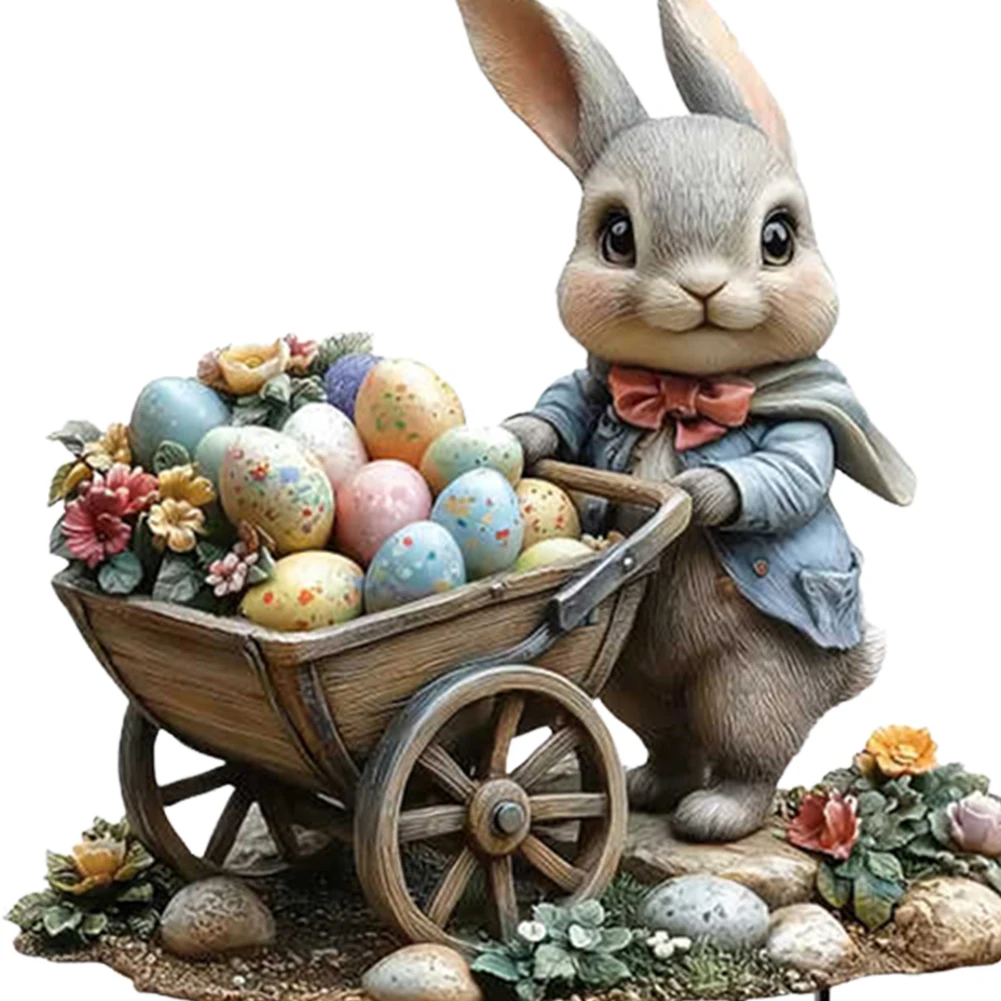 Waterproof Acrylic Easter Garden Stake Decor Statue