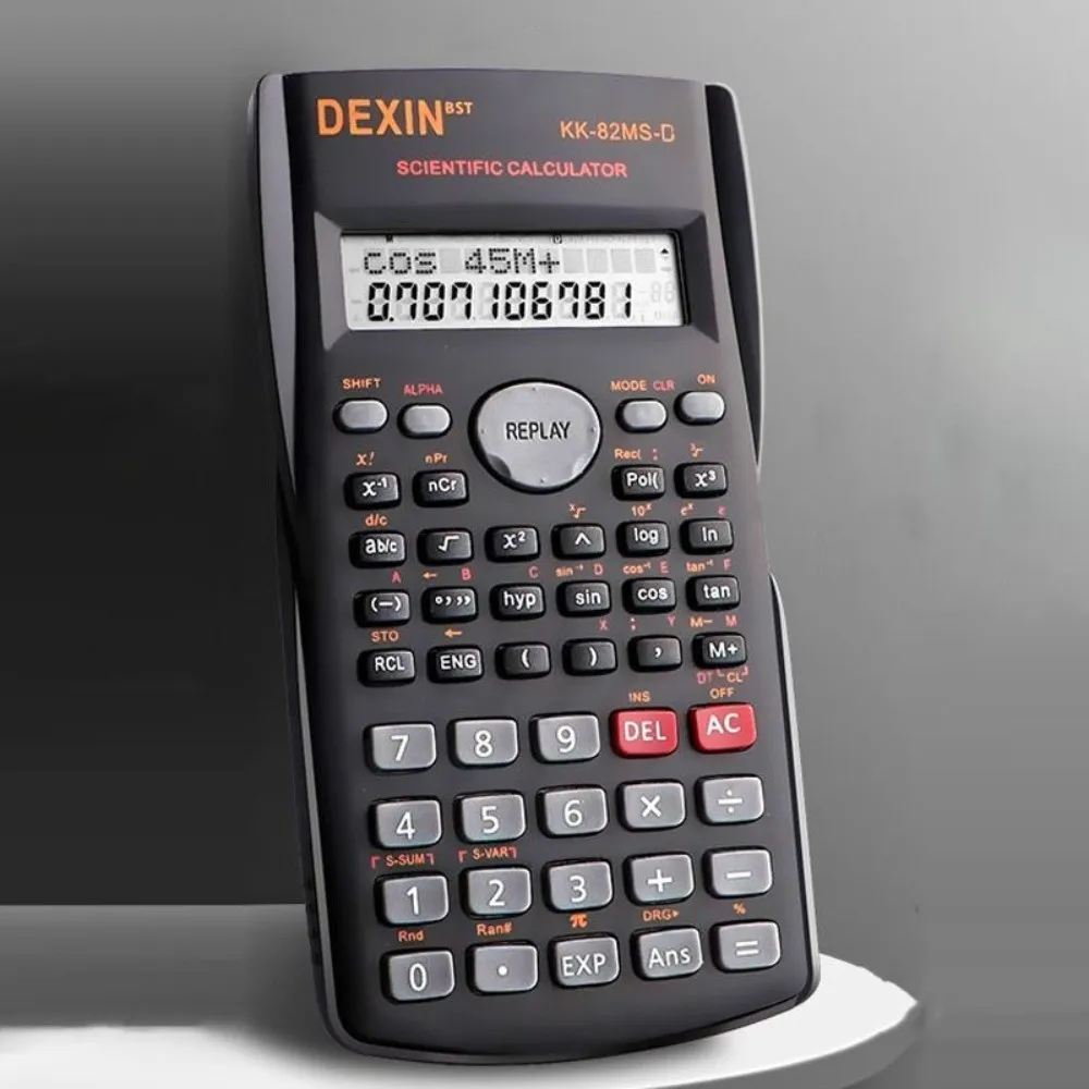 Calculadora científica con pantalla de 12 dígitos, pantalla de 2 líneas, calculadora multifuncional de 240 funciones, operación Simple portátil