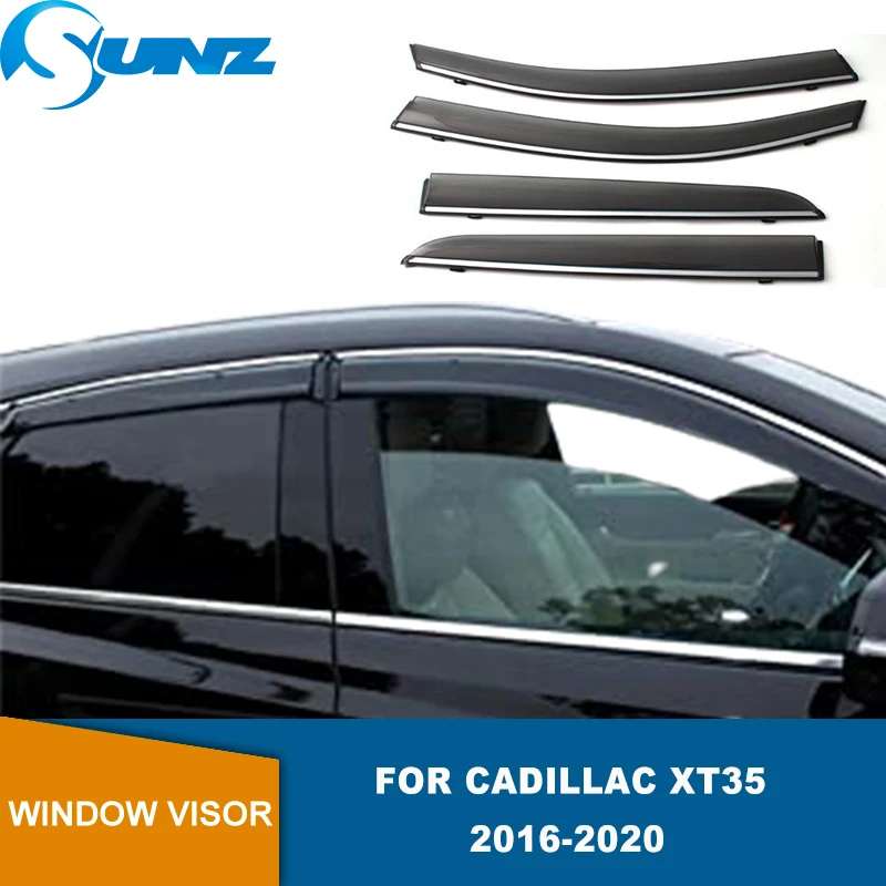 

Window Deflectors For Cadillac Xt35 2016 2017 2018 2019 2020 Window Visors Car Sun Rain Guard Deflector Smoke Accessories SUNZ