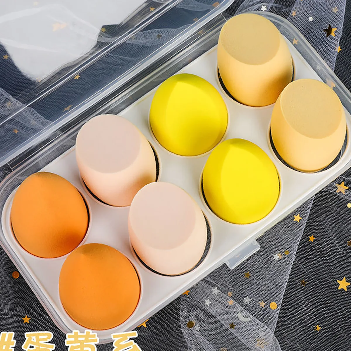 4/8pcs 메이크업 스펀지 블렌더 뷰티 에그 소프트 코스메틱 퍼프 파운데이션 스펀지 파우더 퍼프 여성 메이크업 액세서리 뷰티 도구