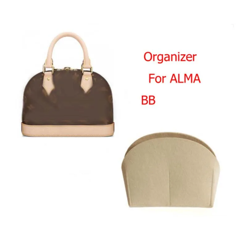 Makeup Organizer Cosmetic Storage Bag Purse Organizer Insert Makeup Bag Cosmetic Case Bag Insert Organizer For Alma BB