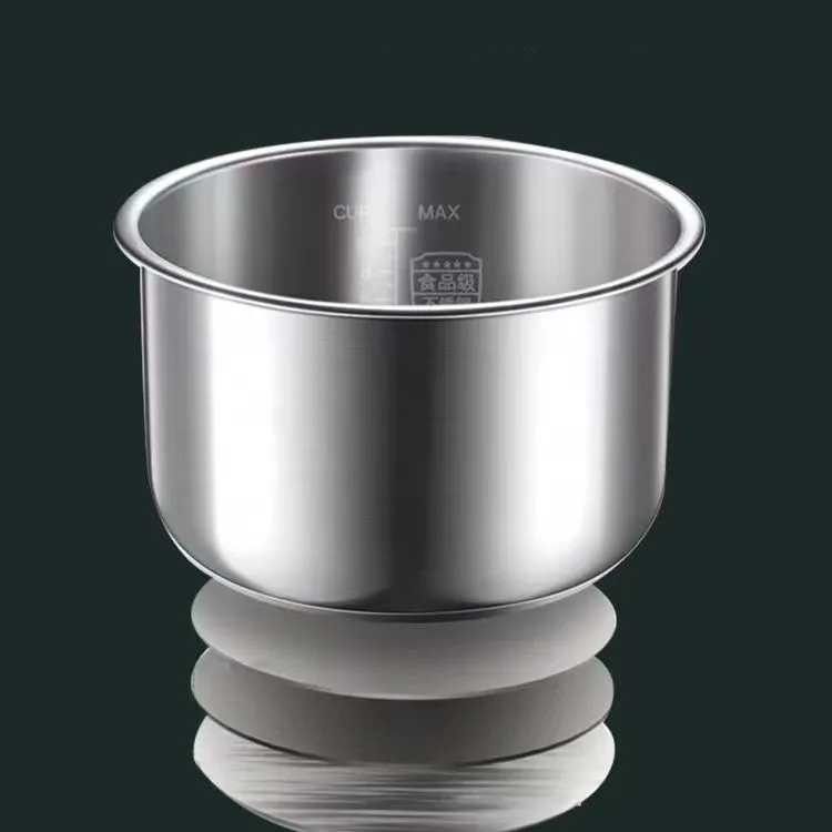 Stainless steel liner without coating ceramic glaze liner rice cooker rice cooker electric pressure inner bowl 4L 5L 6L
