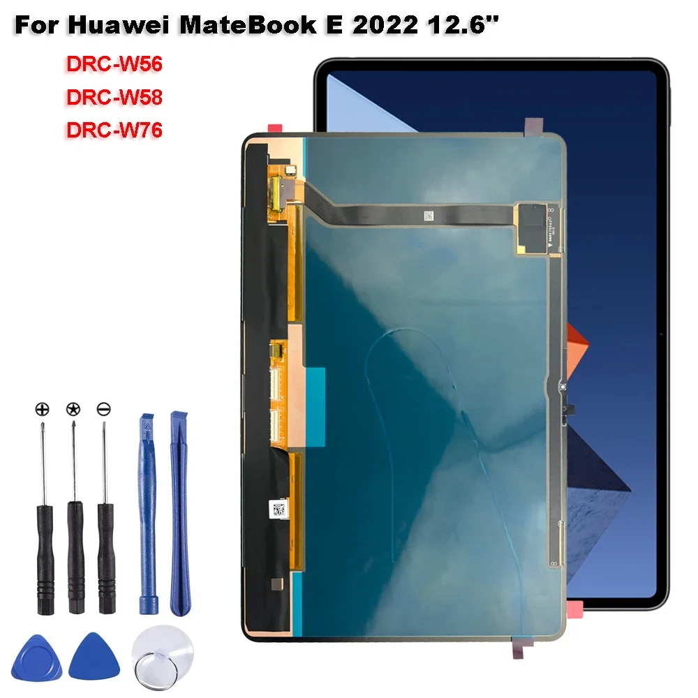 

12.6" NEW LCD Display For Huawei MateBook E 2022 DRC-W56 DRC-W58 DRC-W76 LCD Display Touch Screen Digitizer Assembly Replacement