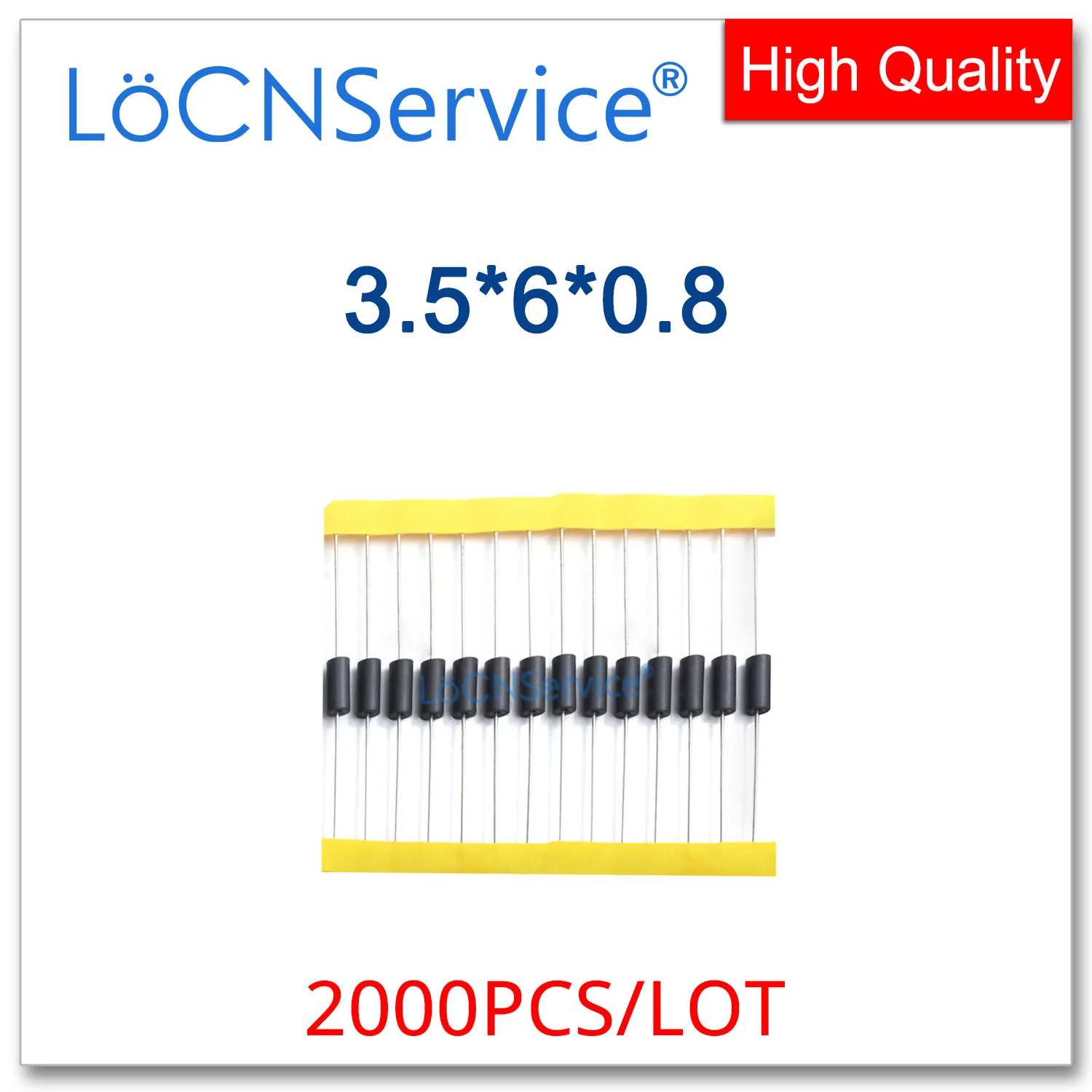 

LoCNService 2000PCS/LOT 3.5*6*0.8 DIP Ferrite Beads Axial Ferrite Beads Magnetic Beads Made in China High quality