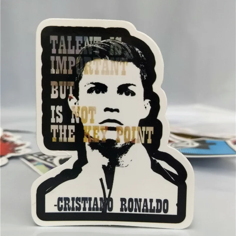 Sports Football Star Popular Character C Ronaldo Poster Self-adhesive Art Waterproof Sticker Coffee House Bar Room Wall Stickers wall stickers,home decor posters