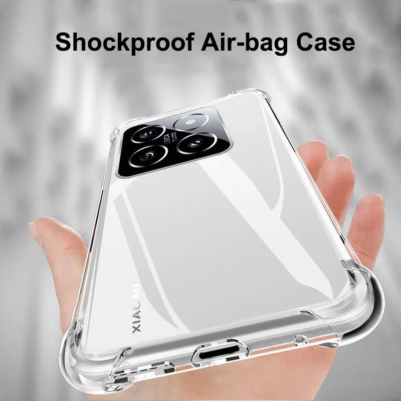 Crystal Clear Shockproof Air-Cushion Case - Transparent Anti-Slip TPU Shell