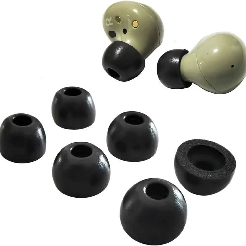 6PCS Memory Foam Ear Tips for Samsung Galaxy Buds 2 Galaxy Buds Galaxy Buds + Plus Earphone Case Earbuds Eartips L M S