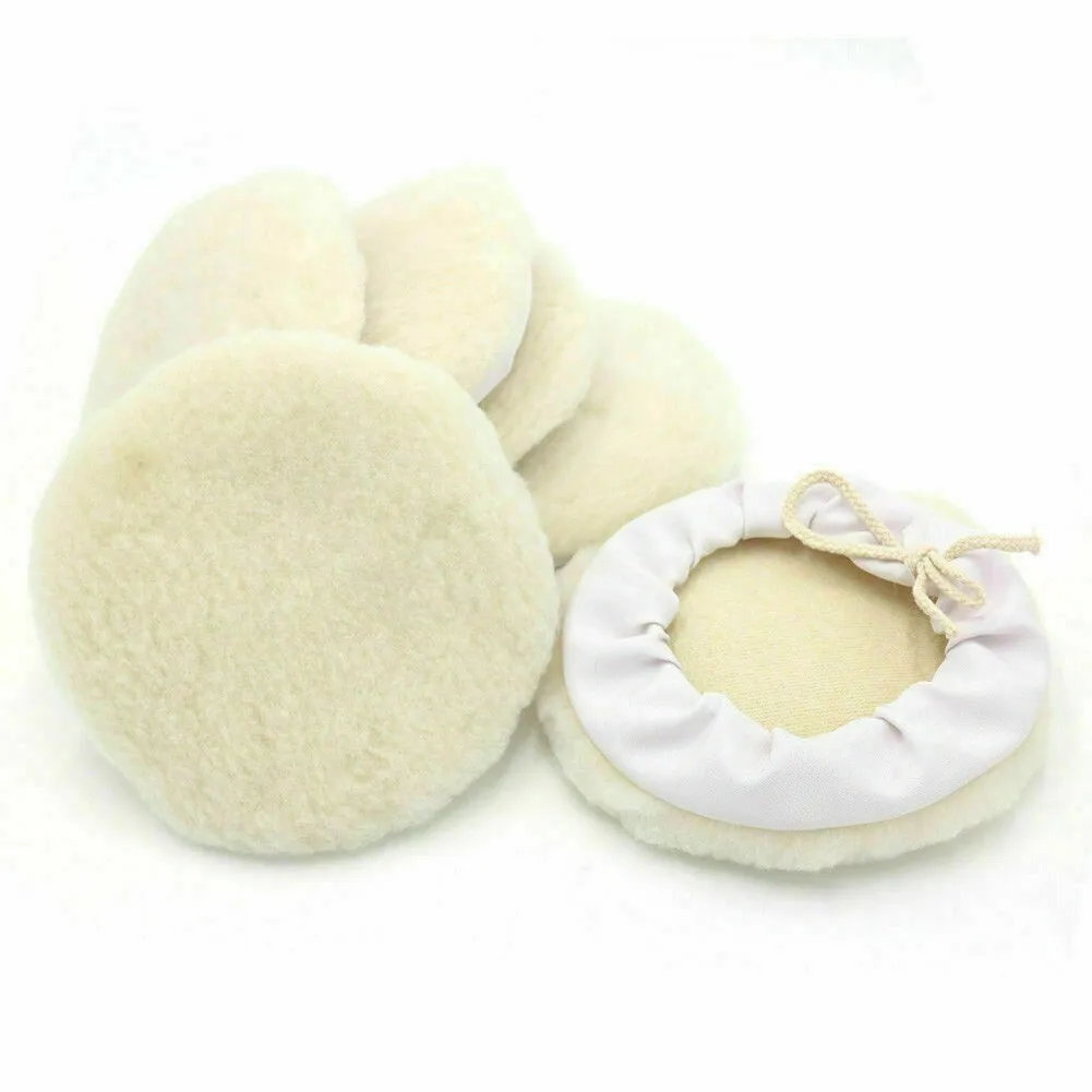 

Polisher Pad Buffing Pads 6Pcs 6inch Auto Bonnet Buffer Buffing Car Lambs Wool Pad Polishing Polishing Polisher