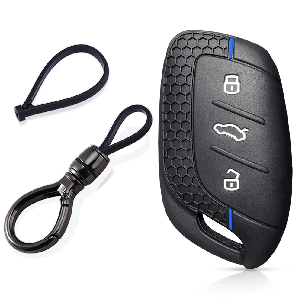 Premium Silicone Car Key Protective Cover - Sleek and Durable Design
