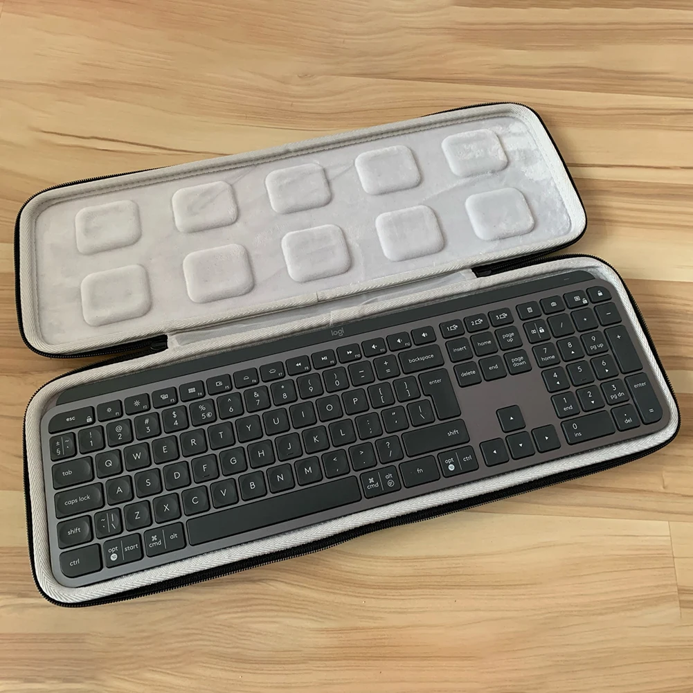 Keyboard Storage carry Case Waterproof EVA Hard Shell Protective Bag Box  For Logitech MX Keys Advanced Wireless Keyboard