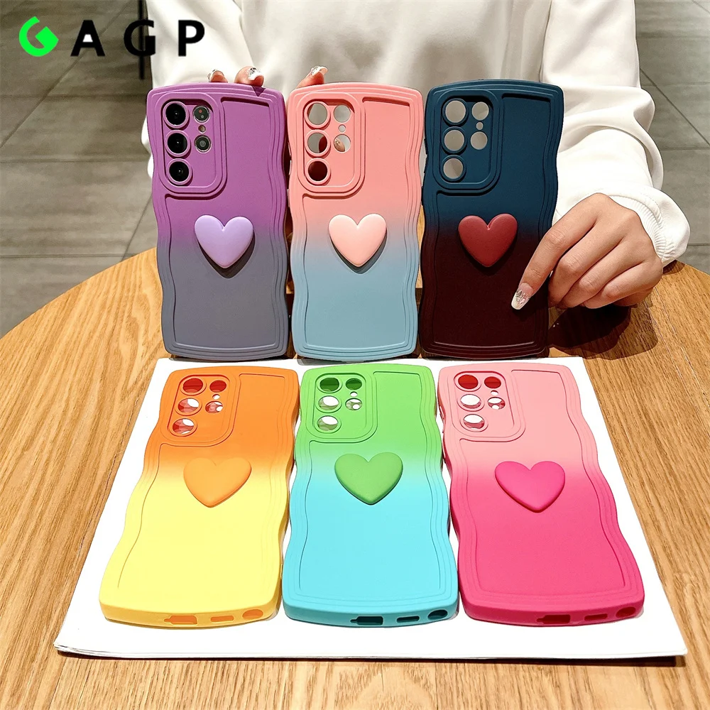 Cover Dedux Per Oppo A92/A52/A72 - Custodia Trasparente Con Effetto Gradiente E Rinforzi (Blu/Rosa) - 4