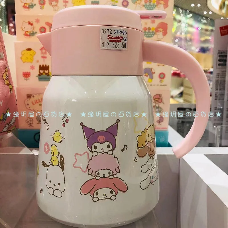 1500ML Kitty Ceramics Teapot Set Thermos cup Portable Tea Pot Cup Set Kettle Teaset Cup Water Kettle Gift Hot Home Decoration