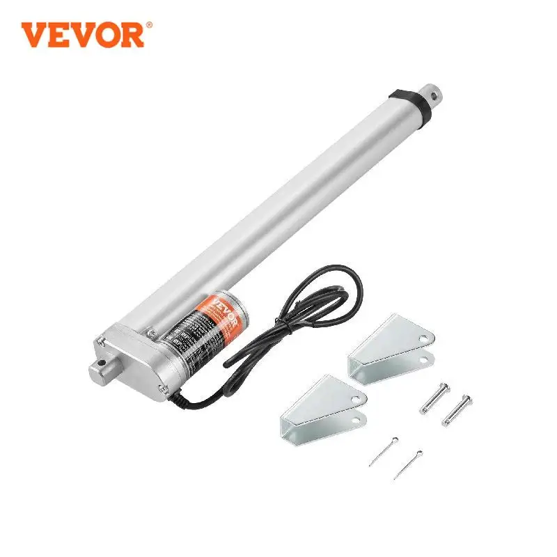 VEVOR 12V Linear Actuator 150MM 300MM 500MM 1000N Electric Linear Motor Controller Homeuse with Mounting Bracket IP54 Protection