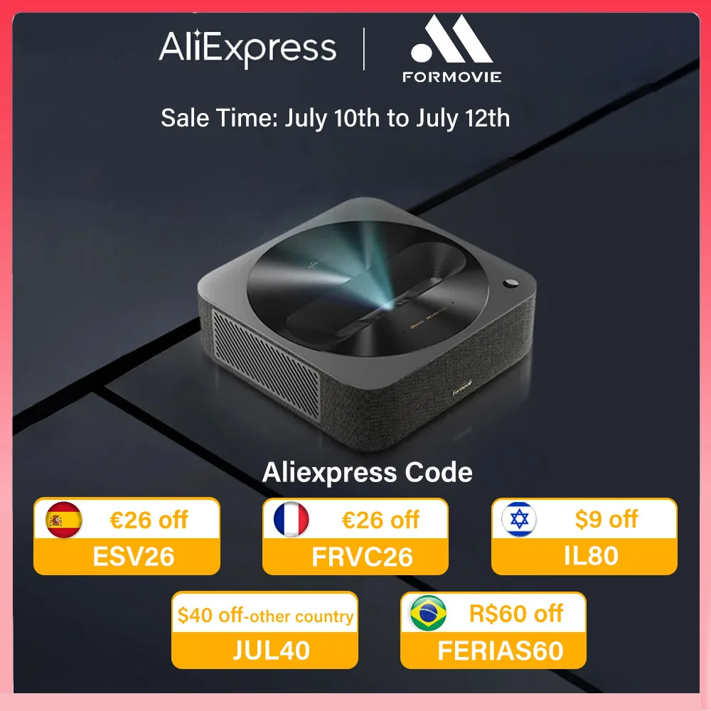 Formovie R1 Nano 1080P 1200 ANSI Lumen Laser Projector Support 4K