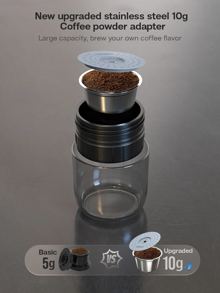 Coffee Maker Espresso Maker HiBREW Portable Coffee Machine for Car & Home DC12V Expresso Coffee Maker Fit Nexpresso Dolce Pod Capsule Powder H4A Plus