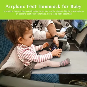 Letto per aereo da viaggio per bambini Pedali per bambini Letto Poggiapiedi da viaggio portatile Amaca Letto per bambini Prolunga per sedile per aereo Poggiagambe per bambini,Zr