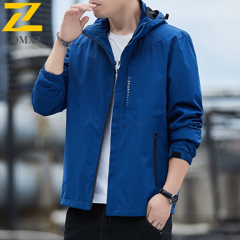 COMXZ Youth Windbreaker Autumn Waterproof Windproof Mountain Jacket with Fleece Lining for Camping Fishing Teen Outdoor Coat