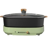 Shabu Roast One Pot Multi-functional Household Electric Barbecue Pot Dual-purpose Non-stick Barbecue Electromechanical Hot 2