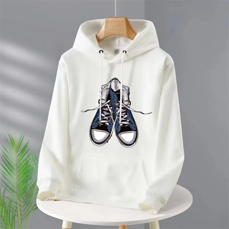 

For Men's /Women‘s New Canvas Sneakers Printing Streetwear Hoodie Sweatshirts Pullover Harajuku Casual Fashion Oversized Clothes