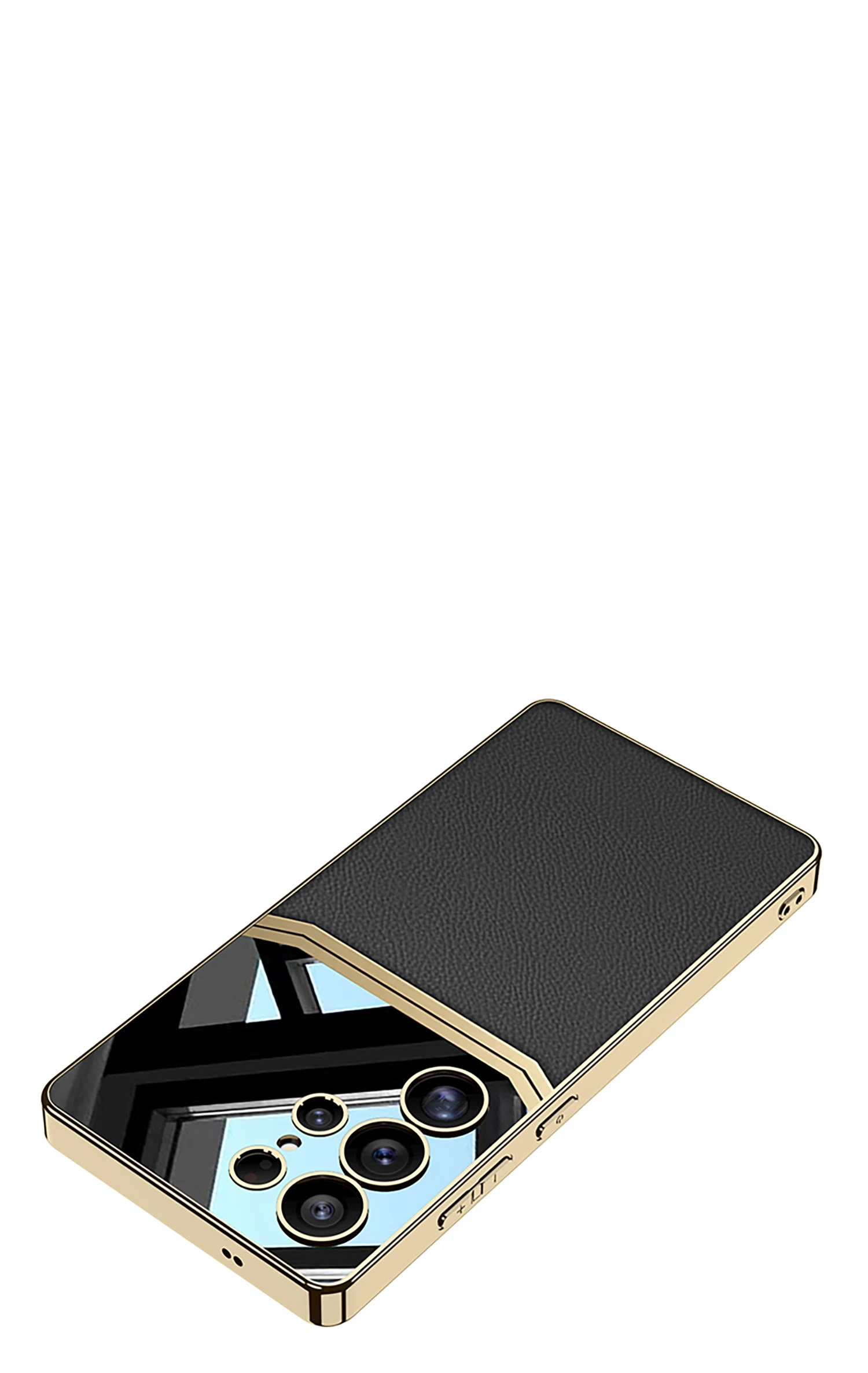 Luxury Plating Leather Case For Samsung Galaxy S25 S24 S23 Ultra Camera Protecti